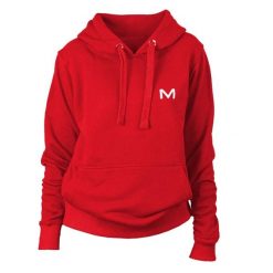 Bluza sportowa damska MOTUS. Czerwone bluzy z kapturem damskie MOTUS, l, z bawełny. Za 147.01 zł.