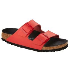 Klapki męskie Birkenstock Arizona BS regular. Czerwone klapki i japonki męskie Birkenstock, z materiału. Za 287.00 zł.