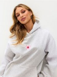 Bluza hoodie z motywem kwiatowym - Inny. Bluzy bez kaptura damskie Sinsay, l. Za 59.99 zł.