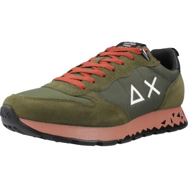 Buty SUN68 TOM SNAKE Zielony. Zielone buty trekkingowe męskie SUN68, ze skóry, bez zapięcia, trekkingowe. Za 337.99 zł.