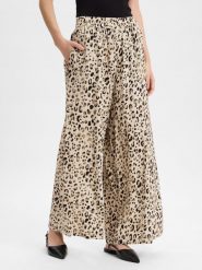 Msch Copenhagen Spodnie Kobiety beżowy, M. Brązowe spodnie materiałowe damskie MSCH Copenhagen, bez wzorów, z wiskozy, eleganckie. Za 349.95 zł.