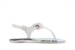 Sandały Dijean 261 985 Whit Palm Trees, Biały, Guma - 39. Białe sandały damskie Dijean, bez wzorów, z gumy, bez obcasa. W wyprzedaży za 17.10 zł.