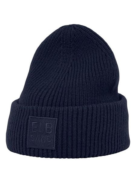 ELBSAND Czapka beanie "Nora" w kolorze granatowym rozmiar: onesize. Niebieskie czapki zimowe damskie ELBSAND, z materiału. Za 126.75 zł.