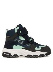 Primigi Śniegowce GORE-TEX 8936233 M Granatowy. Niebieskie kozaki dziewczęce Primigi, bez wzorów, z gore-texu, bez obcasa. Za 399.99 zł.