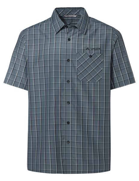 Koszula M Albsteig Shirt III. Szare koszule męskie Vaude, na lato, m, bez wzorów, z materiału, bez kołnierzyka, bez ramiączek. Za 276.30 zł.