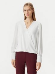 Rinascimento Bluzka CFC0122866003 Biały Regular Fit. Białe bluzki damskie RINASCIMENTO, xl, bez wzorów, z syntetyku, bez ramiączek. Za 169.99 zł.