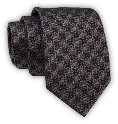 Krawat Alties (7 cm) - Drobny Wzór Geometryczny. Krawaty i muchy męskie Alties, bez wzorów, z tkaniny, eleganckie. Za 55.00 zł.