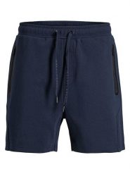 Jack & Jones Szorty dresowe "Gordon" w kolorze granatowym rozmiar: L. Niebieskie szorty męskie Jack & Jones, z dresówki, bez kołnierzyka. Za 109.78 zł.