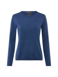 Franco Callegari Damski sweter z dzianiny z zawartością kaszmiru Kobiety niebieski marmurkowy, XL. Niebieskie swetry klasyczne damskie Franco Callegari, xl, z bawełny, bez kołnierzyka. Za 249.95 zł.