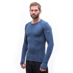 SENSOR Koszulka męska Merino Bold Tee LS Men cool blue-L. Niebieskie koszulki męskie z długim rękawem Sensor, l, z materiału. Za 314.89 zł.