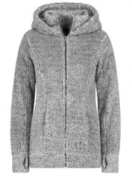 Sublevel Kurtka polarowa w kolorze szarym rozmiar: M. Szare kurtki damskie Sublevel, m, bez wzorów, z polaru, bez kaptura. Za 95.69 zł.