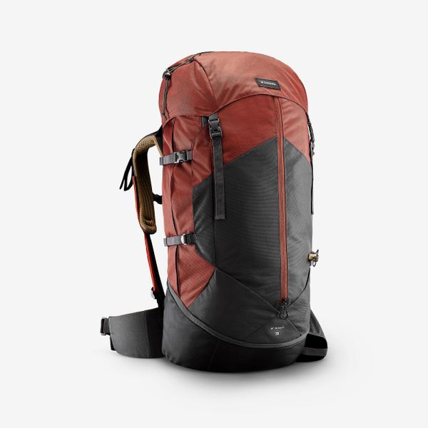 Plecak trekkingowy męski Simond MT100 Easyfit 70 litrów. Brązowe plecaki męskie SIMOND, bez wzorów, z materiału. Za 399.99 zł.