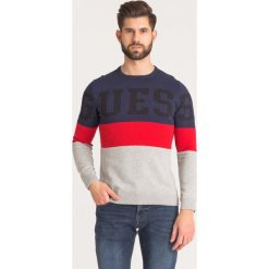 SWETER Guess. Swetry męskie Guess, l, z aplikacjami, bez kołnierzyka. Za 221.40 zł.