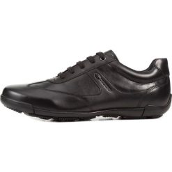 Geox tenisówki męskie Edgware 44 czarne. Czarne trampki i tenisówki męskie Geox, bez wzorów, bez zapięcia. Za 349.00 zł.