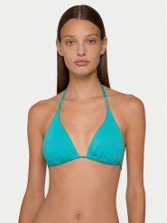 Guess Góra od bikini E6GJ30 MC040 Niebieski. Niebieskie bikini damskie Guess, z aplikacjami. Za 269.99 zł.