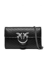PINKO Torebka Love One Wallet Light AI 25-26 PLTT 105344 A2JC Czarny. Czarne torebki klasyczne damskie Pinko, bez wzorów, ze skóry, wizytowe, bez kołnierzyka, bez ramiączek. Za 1,149.00 zł.
