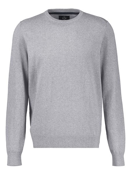 Lerros Sweter w kolorze jasnoszarym rozmiar: L. Szare swetry męskie Lerros, l, bez wzorów, z bawełny, bez kołnierzyka. Za 149.95 zł.