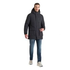 Parka Le Temps des cerises Uper. Czarne parki męskie Le Temps des Cerises, l, bez wzorów, z materiału. Za 705.80 zł.