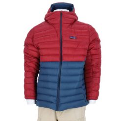 Second life - Kurtka puchowa męska Patagonia - Jak nowy. Czerwone kurtki męskie Patagonia, l, bez wzorów, z nylonu, bez kaptura. Za 638.96 zł.