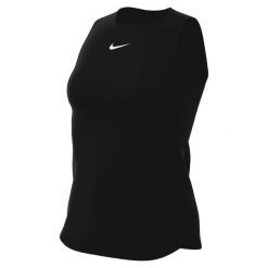 Koszulka fitness damska Nike One Classic. Czarne topy sportowe damskie Nike, m, bez wzorów, z materiału, bez ramiączek. Za 254.00 zł.