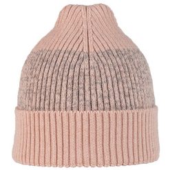 Czapka sportowa Running z odblaskiem z wełny merino active beanie. Czerwone czapki męskie Buff, bez wzorów, z wełny, sportowe. Za 161.99 zł.