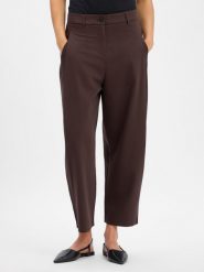 Opus Spodnie z wełną Kobiety brązowy, 42. Brązowe spodnie materiałowe damskie Opus, bez wzorów, z wełny, eleganckie. Za 449.95 zł.