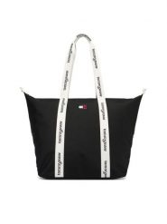 Tommy Hilfiger Torebka Tjw Ess Daily Tote AW0AW18461 Czarny. Czarne torebki klasyczne damskie Tommy Hilfiger, bez wzorów, z materiału, bez dodatków. Za 329.99 zł.