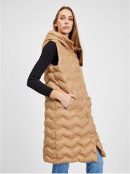 Orsay Kamizelka pikowana w kolorze karmelowym rozmiar: 34. Brązowe kamizelki damskie ORSAY. Za 121.99 zł.