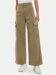 Gap Spodnie materiałowe 518140-02 Brązowy Baggy Fit. Brązowe spodnie materiałowe damskie GAP, bez wzorów, z bawełny. Za 259.99 zł.