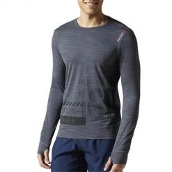 Koszulka treningowa męska Reebok AX9512. Szare t-shirty sportowe męskie Reebok, l, z materiału, bez ramiączek, do biegania. Za 219.00 zł.