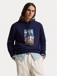 Polo Ralph Lauren Bluza 710B21811001 Granatowy Regular Fit. Niebieskie bluzy bez kaptura męskie Polo Ralph Lauren, m, z bawełny. Za 1,199.00 zł.