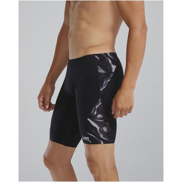 Spodenki treningowe do kolan TYR Waveform 140 - jammery. Czarne kąpielówki męskie TYR, m, bez wzorów, do pływania. Za 239.00 zł.