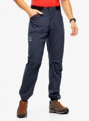 Spodnie softshell męskie Haglofs L.I.M Fuse Pant. Niebieskie spodnie sportowe męskie Haglöfs, z elastanu. Za 395.90 zł.