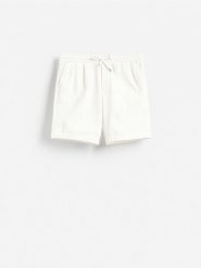 2 pack szortów - złamana biel. Szorty męskie Reserved, bez wzorów, z dzianiny. Za 179.99 zł.