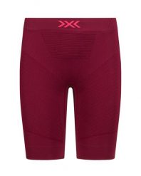 Spodenki termoaktywne biegowe damskie X-BIONIC INVENT 4.0 RUN SPEED. Czerwone szorty damskie X BIONIC, bez wzorów, z dzianiny. Za 184.00 zł.