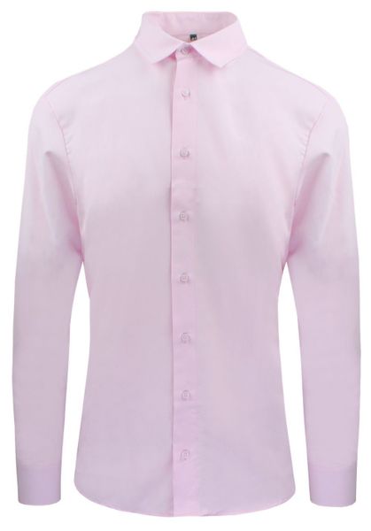 Delikatnie Wyszczuplana (Slim) Męska Koszula - Lanier - Różowa. Czerwone koszule męskie Lanier, m, bez wzorów, z bawełny, bez kołnierzyka, bez ramiączek. Za 175.00 zł.