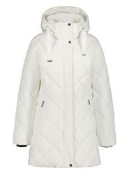 LUHTA Płaszcz zimowy "Haukkala" w kolorze białym rozmiar: 40. Białe płaszcze damskie Luhta, na zimę, bez wzorów, z puchu. Za 630.93 zł.