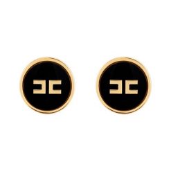 Kolczyki Elisabetta Franchi. Czarne kolczyki damskie Elisabetta Franchi. Za 679.99 zł.