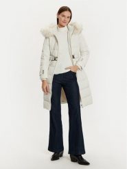 Morgan Płaszcz zimowy 242-GARENA Écru Slim Fit. Kurtki damskie Morgan, na zimę, bez wzorów, z syntetyku. Za 679.99 zł.
