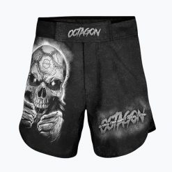 Spodenki treningowe męskie Octagon Oldskull Fans MMA. Czarne szorty męskie OCTAGON, m, z materiału. Za 159.99 zł.