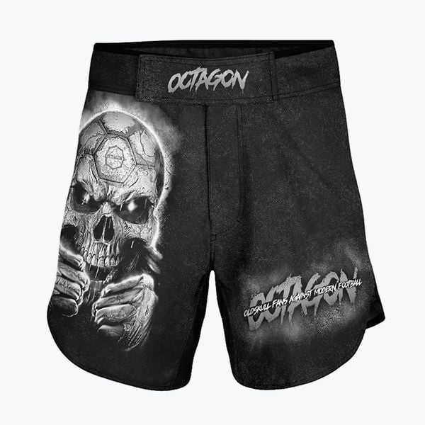 Spodenki treningowe męskie Octagon Oldskull Fans MMA. Czarne szorty męskie OCTAGON, m, z materiału. Za 159.99 zł.