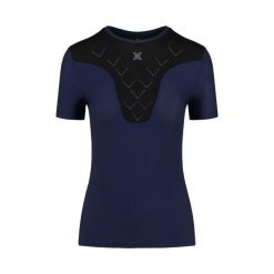 Koszulka biegowa damska X-Bionic Corefusion Run Shirt Blue. Niebieskie t-shirty damskie XBIONIC, bez wzorów, bez kołnierzyka. W wyprzedaży za 325.00 zł.