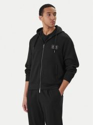 Armani Exchange Bluza XM001770 AF19936 UC001 Czarny Regular Fit. Czarne bluzy bez kaptura męskie Armani Exchange, m, z syntetyku. Za 709.99 zł.