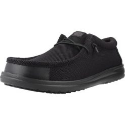 Buty HEY DUDE WALLY WORK CE Czarny. Czarne buty trekkingowe męskie Hey dude, z tkaniny, bez zapięcia, trekkingowe. Za 293.99 zł.