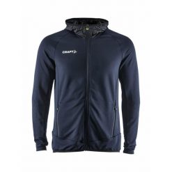 Bluza dresowa z pełnym zamkiem błyskawicznym Craft Extend. Niebieskie bluzy bez kaptura męskie Craft, xl, z dresówki. Za 344.00 zł.