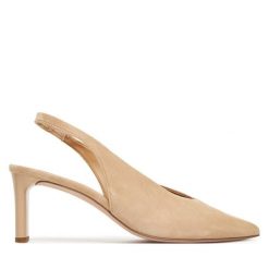 Czółenka HÖGL. Brązowe czółenka damskie HÖGL, bez wzorów, bez obcasa. Za 419.99 zł.