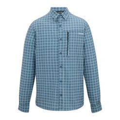 Koszula z długim rękawem antyinsektowa Regatta Travel Light. Niebieskie koszule męskie Regatta, bez wzorów, bez kołnierzyka, bez ramiączek. Za 279.99 zł.