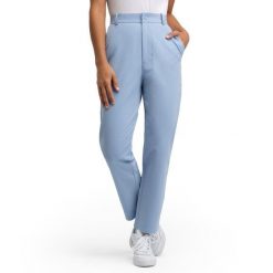Damskie zimowe spodnie golfowe Siroko Albatross Stone Blue. Niebieskie spodnie materiałowe damskie SIROKO, bez wzorów, z materiału, klasyczne. Za 385.00 zł.
