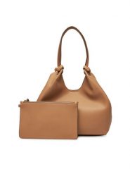 DKNY Torebka R42BAE49 Brązowy. Brązowe torebki klasyczne damskie DKNY, bez wzorów, ze skóry, bez dodatków. Za 609.99 zł.