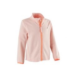 Bluza na zamek do gimnastyki 100 dla maluchów. Czerwone bluzy i bluzki niemowlęce DOMYOS, bez wzorów, z bawełny, bez ramiączek, bez kaptura. Za 44.99 zł.